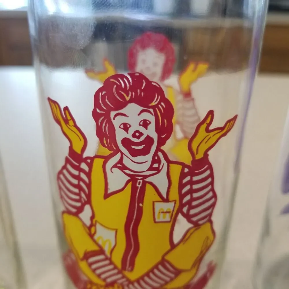 McDonald’s McDonaldland Glasses 1977 Libbey Complete Set of 6 Vintage